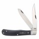 Couteau Rough Ryder Black Reserve Bearhead Trapper Lames Acier 440A Manche Bois Cran Forcé RR2559 - Livraison Gratuite