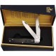 Couteau Rough Ryder Black Reserve Bearhead Trapper Lames Acier 440A Manche Bois Cran Forcé RR2559 - Livraison Gratuite