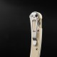 Couteau Daggerr Boris Britva White Lame Rasoir Acier VG-10 Manche G10 Blanc Liner Lock DGR2302WTS - Livraison Gratuite