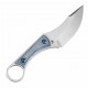 Couteau Kansept Niko Blue Frag Lame Acier D2 Manche Micarta Etui Kydex KG004A7 - Livraison Gratuite