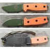 COUTEAU DE COMBAT RAT CUTLERY ORANGE - RC3POD Rat Cutlery RC-3 Standard Edge RAT Cutlery USA 