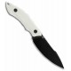 Couteau Tenable Luccio White Lame Harpon Acier Sandvik 14C28N Manche G-10 Etui Kydex G007A3 - Livraison Gratuite