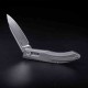 Couteau Pliant Real Steel Stella Manche Titane Lame Acier CPM S35VN Clip RS9051 - Livraison Gratuite