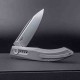 Couteau Pliant Real Steel Stella Manche Titane Lame Acier CPM S35VN Clip RS9051 - Livraison Gratuite