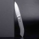 Couteau Pliant Real Steel Stella Manche Titane Lame Acier CPM S35VN Clip RS9051 - Livraison Gratuite