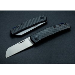 Couteau Zero Tolerance Slipjoint Lame Acier CPM-20CV Manche Fibre de Carbone Made USA ZT0230 - Livraison Gratuite