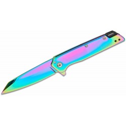 Couteau Pliant A/O Kershaw Misdirect Lame Reverse Tanto Acier 4Cr14 Manche Acier Frame Lock KS1365RBW - Livraison Gratuite