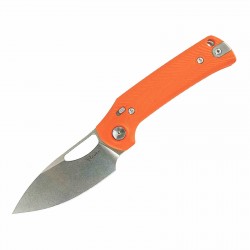 Couteau Pliant Reate PL-XE Orange Lame Drop Point Acier Nitro-V Manche G-10 Pivot Lock PL-XE REA173 - Livraison Gratuite