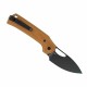 Couteau Pliant Reate PL-XE Tan Lame Drop Point Acier Nitro-V Manche G-10 Pivot Lock Clip REA172 - Livraison Gratuite