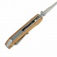 Couteau Reate PL-XT OLivier Lame Drop Point Acier Nitro-V Manche Bois Button Lock Clip REA179 - Livraison Gratuite