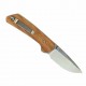 Couteau Reate PL-XT OLivier Lame Drop Point Acier Nitro-V Manche Bois Button Lock Clip REA179 - Livraison Gratuite
