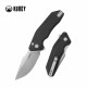 Couteau Kubey Basilisk Black Manche G10 Lame Tanto Acier 14C28N SW IKBS Button Lock Clip KUB391A - Livraison Gratuite