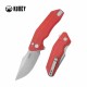Couteau Kubey Basilisk Red Manche G10 Lame Tanto Acier 14C28N SW IKBS Button Lock Clip KUB391E - Livraison Gratuite