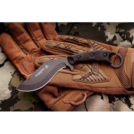 Couteau TOPS Trailhead Kukri Lame Acier Carbone 1095 Manche Micarta Étui Kydex Made In USA TPTDKR01 - Livraison Gratuite