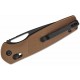 Couteau CJRB Acacia Brown Lame Acier AR-RPM9 Black Manche FRN Crossbar Lock IKBS Clip J1952BBN - Livraison Gratuite