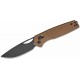 Couteau CJRB Acacia Brown Lame Acier AR-RPM9 Black Manche FRN Crossbar Lock IKBS Clip J1952BBN - Livraison Gratuite