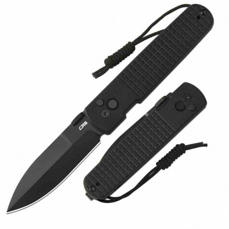 Couteau CJRB Locust Black Lame AR-RPM9 Black Spear Point Manche G10 Button Lock IKBS Clip J1951BBK - Livraison Gratuite