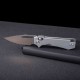 Couteau Real Steel Vis Gray Lame Acier 12C27N Manche G10 Crossbar Lock IKBS Clip RS8051HS - Livraison Gratuite