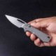 Couteau Real Steel Vis Gray Lame Acier 12C27N Manche G10 Crossbar Lock IKBS Clip RS8051HS - Livraison Gratuite
