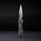 Couteau Real Steel Vis Gray Lame Acier 12C27N Manche G10 Crossbar Lock IKBS Clip RS8051HS - Livraison Gratuite