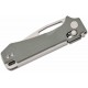 Couteau Real Steel Vis Gray Lame Acier 12C27N Manche G10 Crossbar Lock IKBS Clip RS8051HS - Livraison Gratuite