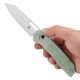 Couteau Tenable Shard Jade Reverse Tanto Acier 14C28N Manche G10 Crossbar Lock T1006V6 - Livraison Gratuite