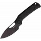 Couteau Pliant Reate PL-XE Black Lame Drop Point Acier Nitro-V Manche Micarta Noir Pivot Lock REA168 - Livraison Gratuite