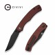 Couteau CIVIVI Clingman Burgundy Lame Clip Point Acier Nitro-V Manche G-10 IKBS Liner Lock CIVC230652 - Livraison Gratuite
