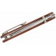 Couteau CIVIVI Clingman Brown Lame Clip Point Acier Nitro-V Manche Micarta IKBS Liner Lock CIVC230653 - Livraison Gratuite