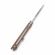 Couteau CIVIVI Clingman Brown Lame Clip Point Acier Nitro-V Manche Micarta IKBS Liner Lock CIVC230653 - Livraison Gratuite