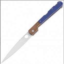 Couteau Daggerr Knives Corso Blue Lame Spear Point Acier VG-10 Manche Micarta Lockback Clip DGR2303MBLS - Livraison Gratuite