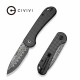Couteau CIVIVI Elementum Slipjoint Lame Damas Drop Point Manche Fibre de Carbone Clip C18062AJDS1 - Livraison Gratuite