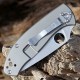 Couteau Spyderco Tenacious R.I.L. TI Gray Lame Acier 8Cr13MoV Manche Titane Frame Lock SC122TIP - Livraison Gratuite