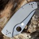 Couteau Spyderco Tenacious R.I.L. TI Gray Lame Acier 8Cr13MoV Manche Titane Frame Lock SC122TIP - Livraison Gratuite