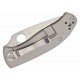 Couteau Spyderco Tenacious R.I.L. TI Gray Lame Acier 8Cr13MoV Manche Titane Frame Lock SC122TIP - Livraison Gratuite