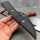 Couteau de Chasse Randonnée Winchester Hunter Lame Acier Inox Satin Manche Bois Etui Nylon G41340 - Livraison Gratuite