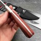 Couteau de Chasse Randonnée Winchester Hunter Lame Acier Inox Satin Manche Bois Etui Nylon G41340 - Livraison Gratuite