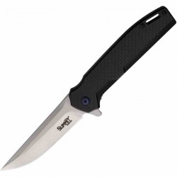 Couteau Summit Gear Lame Drop Point Acier Inox Manche G10 Liner Lock Clip SMT001BLK - Livraison Gratuite