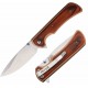 Couteau Elk Ridge Linerlock A/O Lame Drop Point Acier 3Cr13 Manche Bronze Alu/Bois Clip ERA2003BZ - Livraison Gratuite