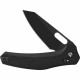 Couteau QSP Emu Glyde Lock Lame Wharncliffe Blk Acier 14C28N Manche G-10 Noir IKBS QS164C2 - Livraison Gratuite