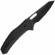 Couteau QSP Emu Glyde Lock Lame Wharncliffe Blk Acier 14C28N Manche G-10 Noir IKBS QS164C2 - Livraison Gratuite