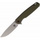 Couteau CobraTec Talon Liner Lock Lame Drop Point Acier D2 Manche G-10 OD Green CBTTLNOD - Livraison Gratuite
