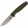 Couteau CobraTec Talon Liner Lock Lame Drop Point Acier D2 Manche G-10 OD Green CBTTLNOD - Livraison Gratuite