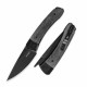 Couteau Kizer Mini Momo Black Lame Acier 154CM Noir Manche Micarta/Alu IKBS Linerlock KIV3663C2 - Livraison Gratuite