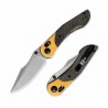 Couteau Kizer Mini Mystic Manche Micarta/Aluminium Cuivre Lame Nitro-V Clutch Lock Clip KIV3636A2 - Livraison Gratuite