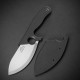Couteau Petrified Fish PFH01DW Eel Lame Drop Point 9Cr18MoV Stonewash Manche G10 Noir Etui G10 PFKH01DW - Livraison Gratuite