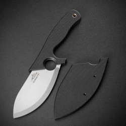 Couteau Petrified Fish PFH01DW Eel Lame Drop Point 9Cr18MoV Stonewash Manche G10 Noir Etui G10 PFKH01DW - Livraison Gratuite