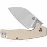 Couteau QSP Chefmaster Ivory Lame Sheepsfoot 14C28N Satin Manche G-10 Liner Lock IKBS QS163B1 - Livraison Gratuite