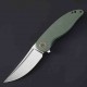 Couteau Petrified Fish PFP06 Simum Green Lame Acier K110 Satin Manche Micarta IKBS PFKP06GRMS - Livraison Gratuite