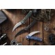 Couteau TRIVISA Lacerta-04B Black Lame Karambit Acier 14C28N Black Manche Micarta Linerlock IKBS TVTY19BM14 - Livraison Gratuite